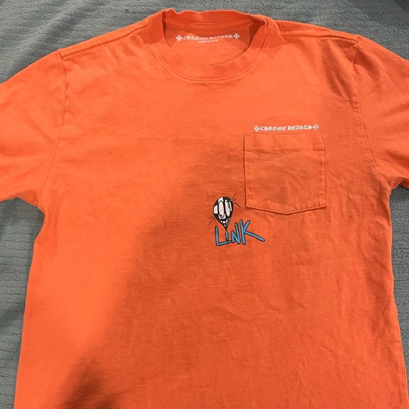 Chrome Hearts Shirts Chrome Hearts X Matty Boy Orange Link Tshirt